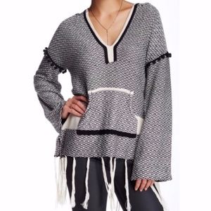 Vintage Havana | Diamond Weave Fringe Hem …